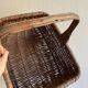 Panier osier marron