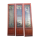 Late 19th century store doors, haberdashery front with Art Nouveau stained glass windows