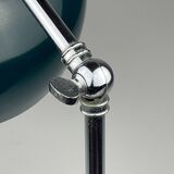 Green metal industrial desk lamp, Italy, 1960s