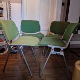 Set of 4 DSC 106 Chairs by Giancarlo Piretti Anonima Castelli, 1965.
