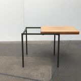 Mid-century minimalist convertible side table model T-Angle by Florence Knoll for Knoll International, 1950s.