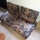 2 armchairs bamboo fabric