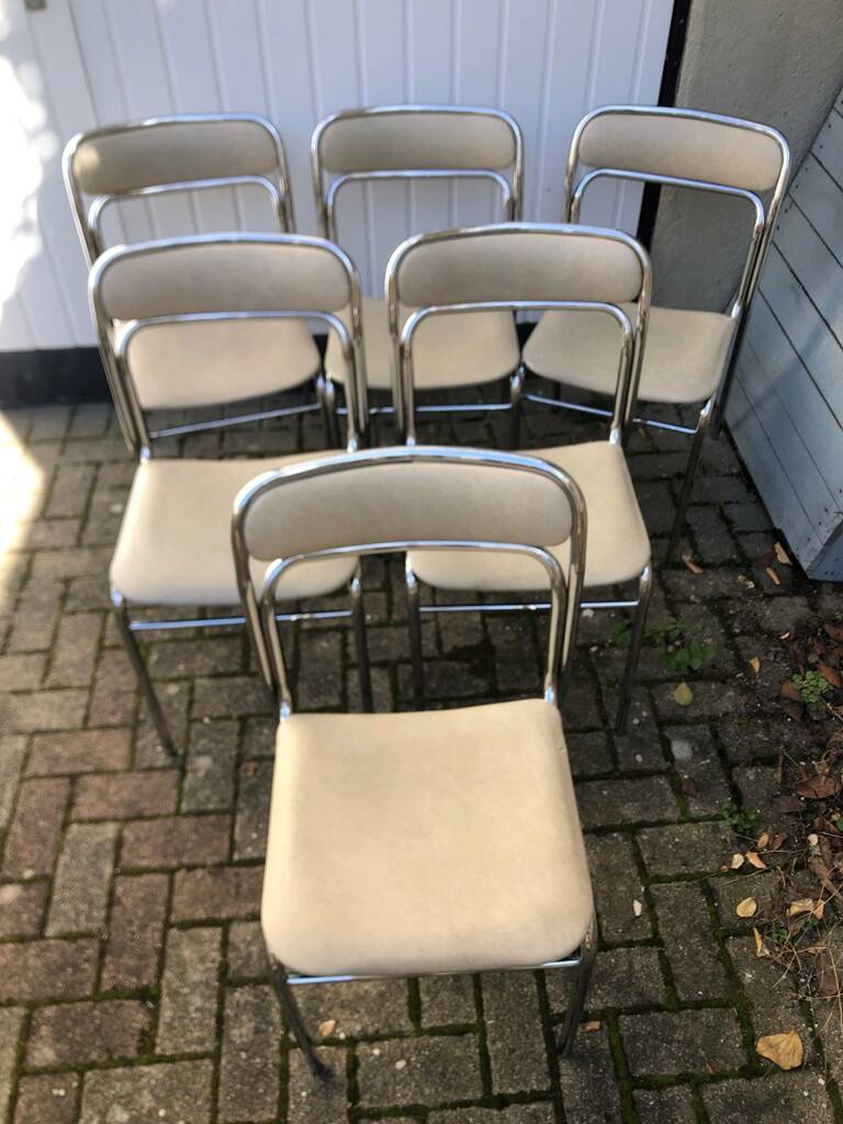 6 vintage Souvignet chairs