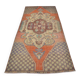 Tapis turc vintage orange et marron sku 2576