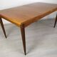 Scandinavian extendable table teak