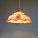 Art Deco pendant light in marbled opaline glass, 1920s-30s