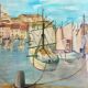 Oil on canvas representing "The old port of Marseille" signed H.CONDORE