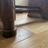 Vintage wood table with extension