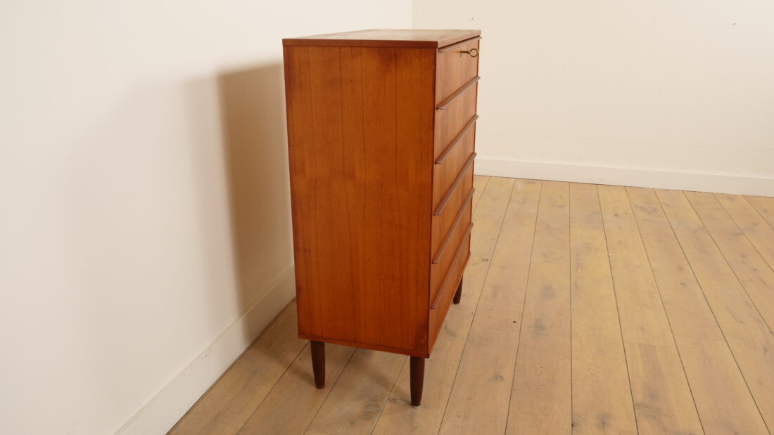 Commode danoise vintage | Teck | 6 tiroirs | 106 cm
