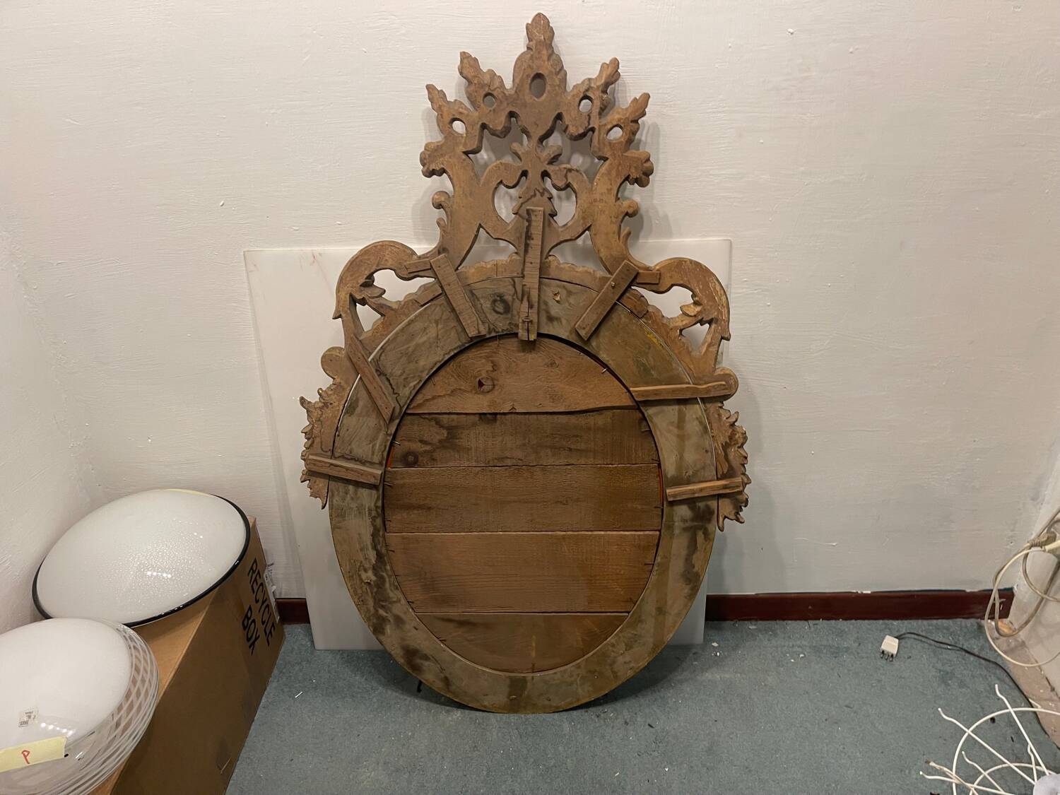 Italian Antique Gold Gilt Large wall Mirror