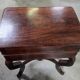 Dresser or vanity table from the Charles X / Empire period in mottled mahogany.