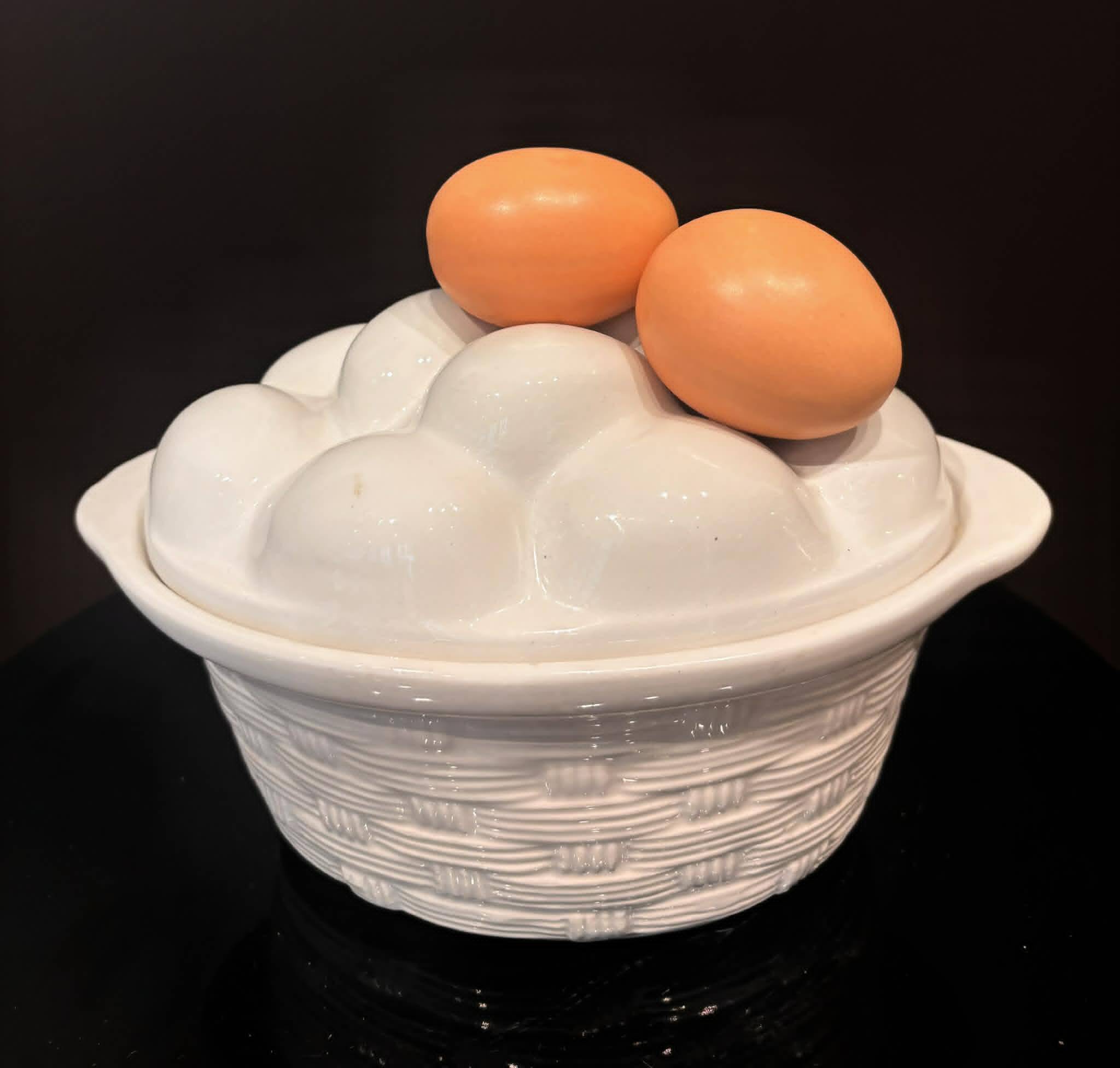 Ceramic egg terrine