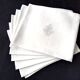 6 Large antique damask linen napkins Monogram AT