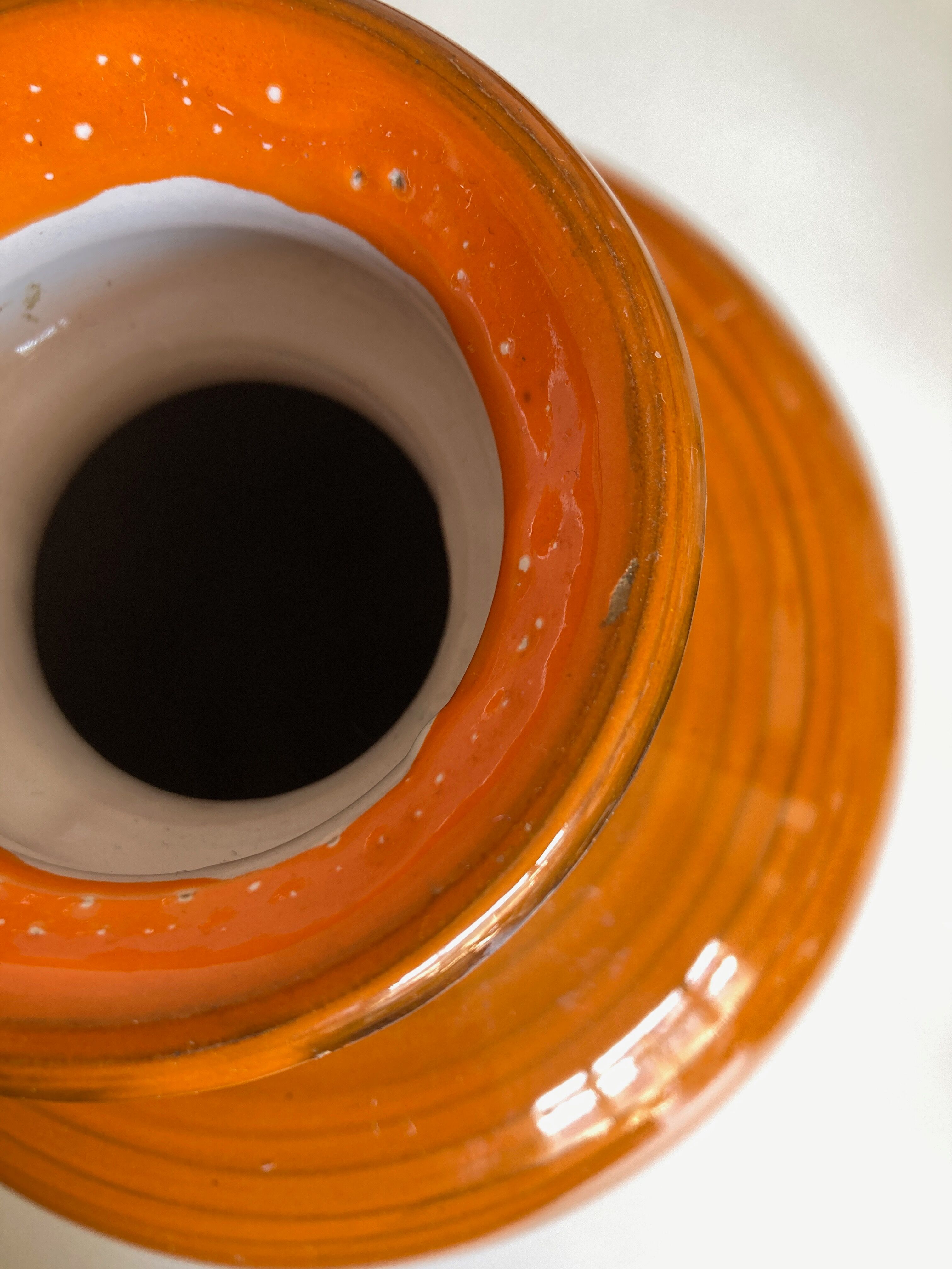 Vase XXXL Italian design 1960 in glazed earth