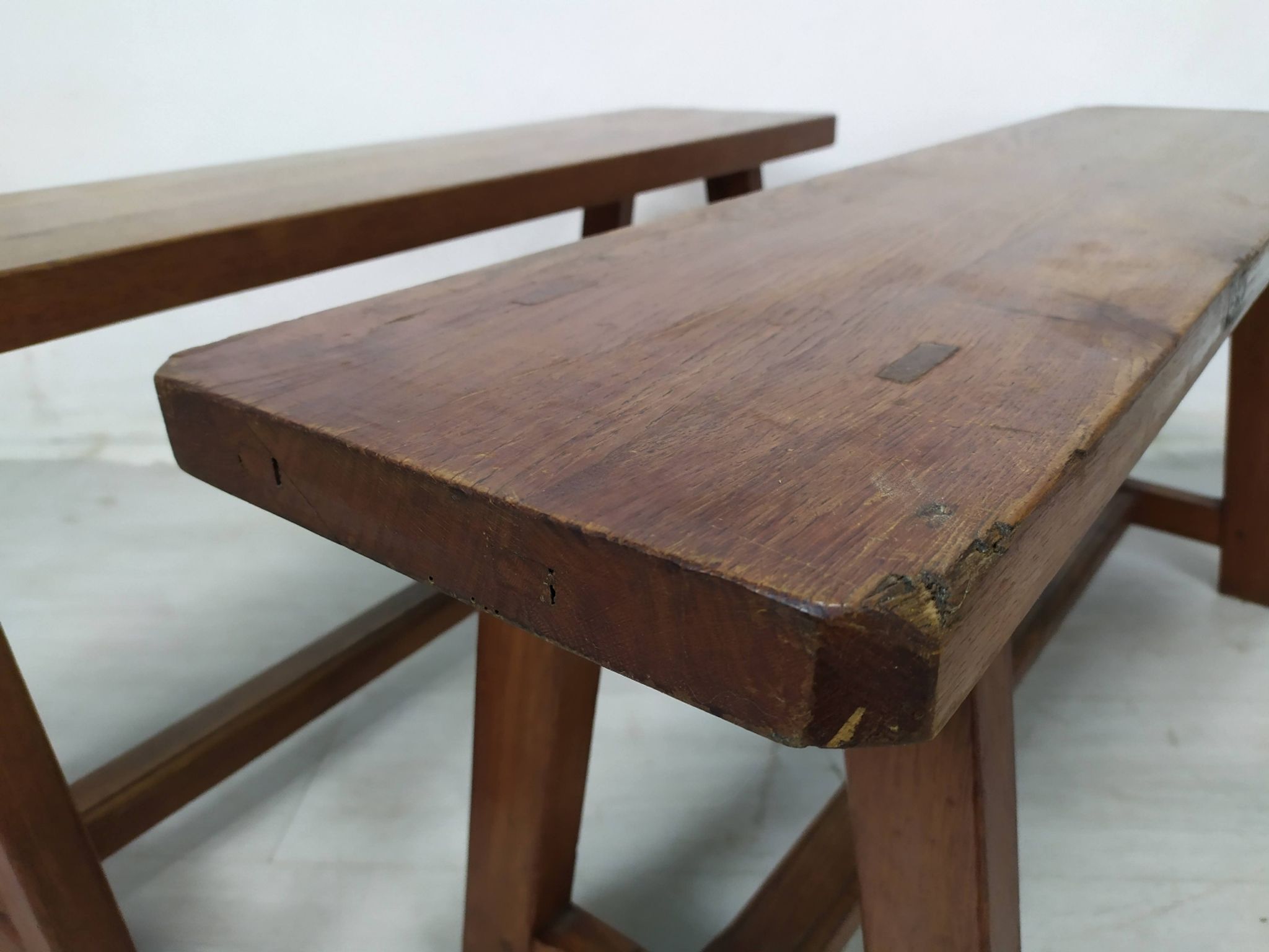 Pair of farm benches
