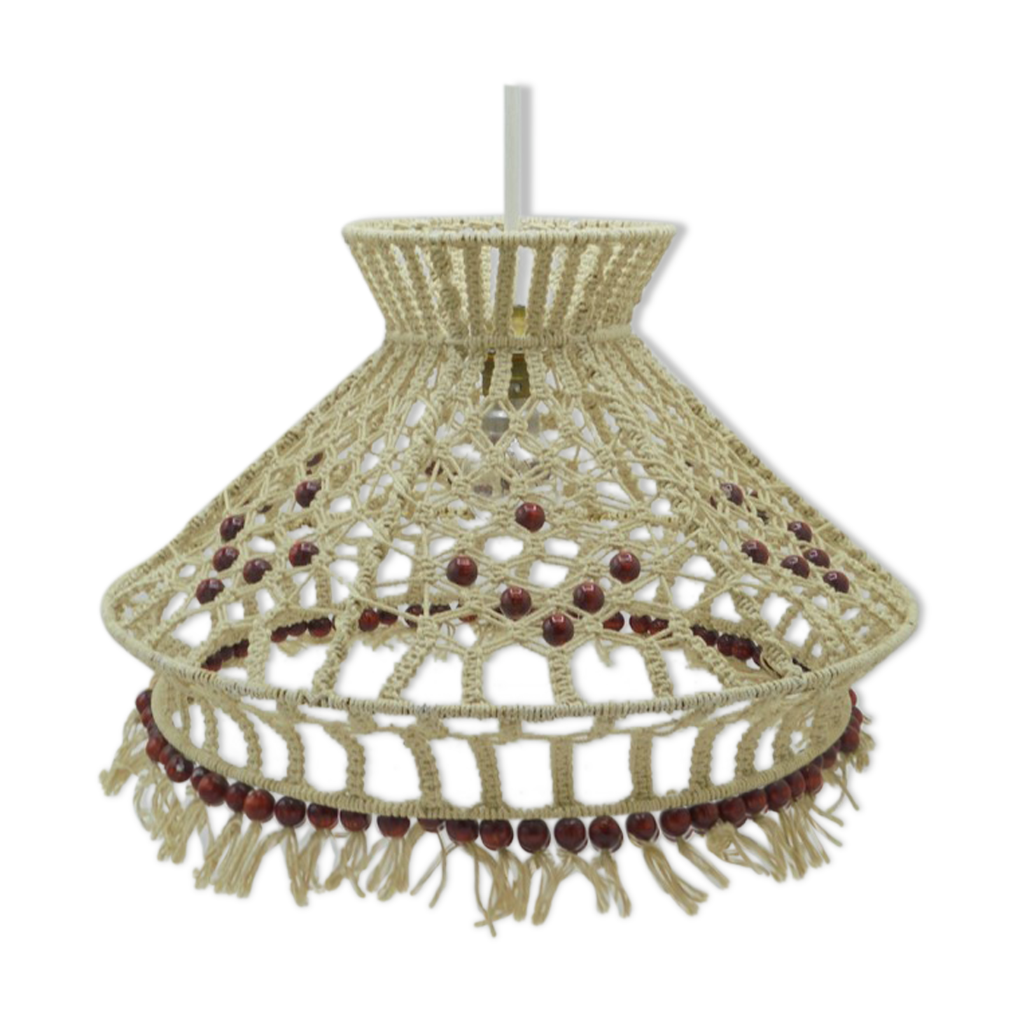 Suspension en macramé