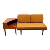 Two-seater sofa with its furniture by Tove & Edvard Kindt-Larsen for Gustav Bahus, Norway 1960.