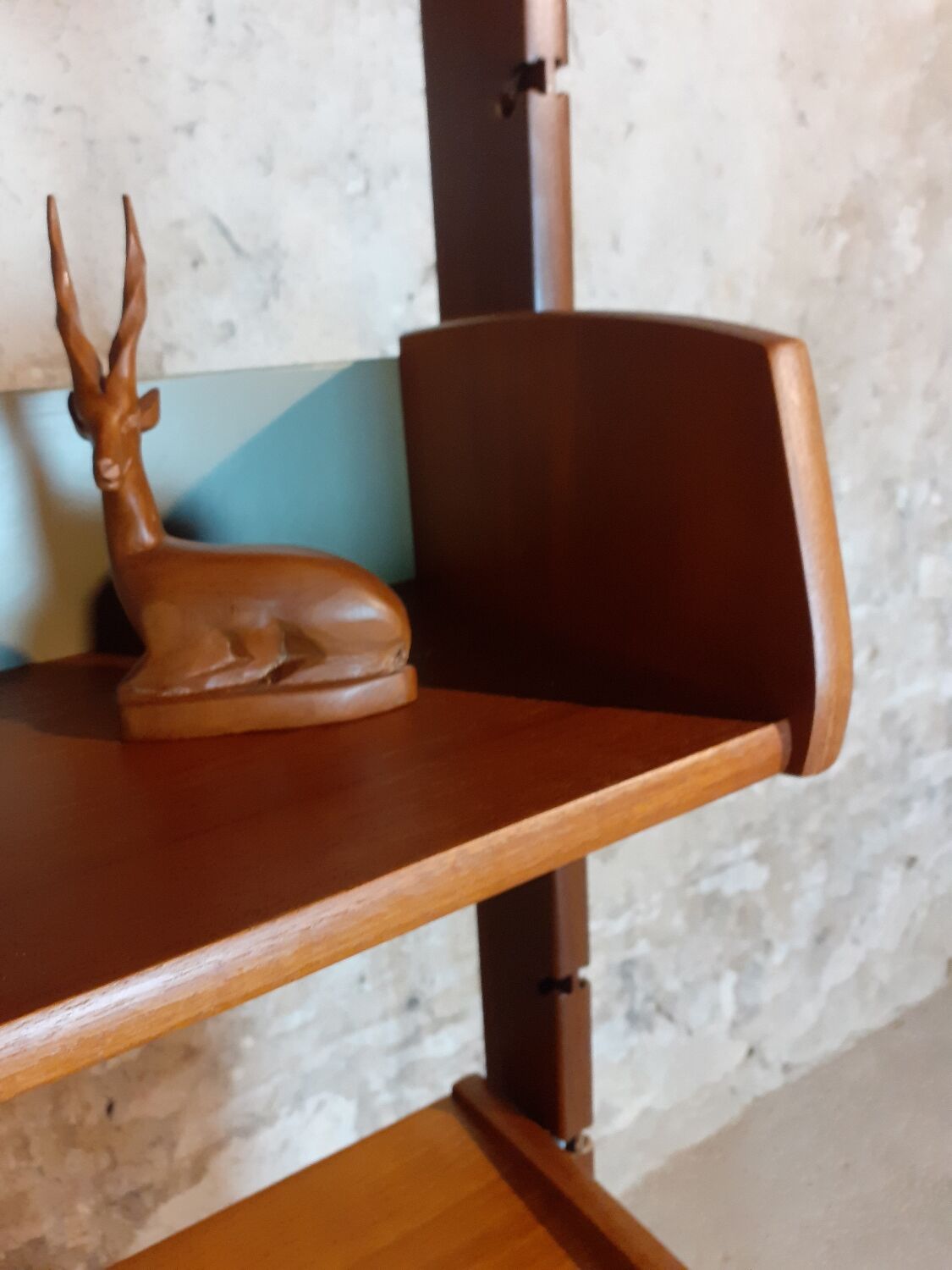 Ergo teak shelving unit, Scandinavian vintage 1960s