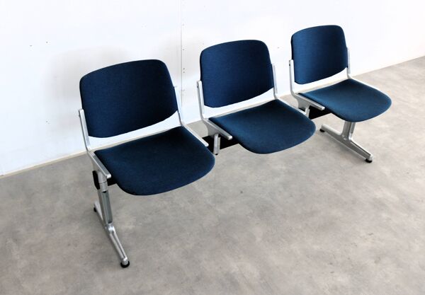 Banc vintage   Banc de salle d'attente   Années 1970   Castelli