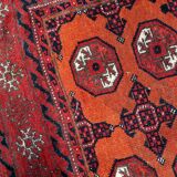 Handmade antique Afghan Baluch rug 118cm x 149cm, 1920s