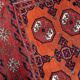 Handmade antique Afghan Baluch rug 118cm x 149cm, 1920s