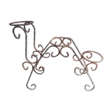 Wrought iron plant holders
