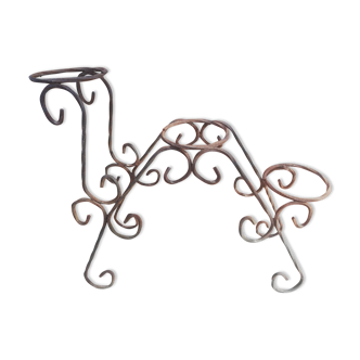 Wrought iron plant holders