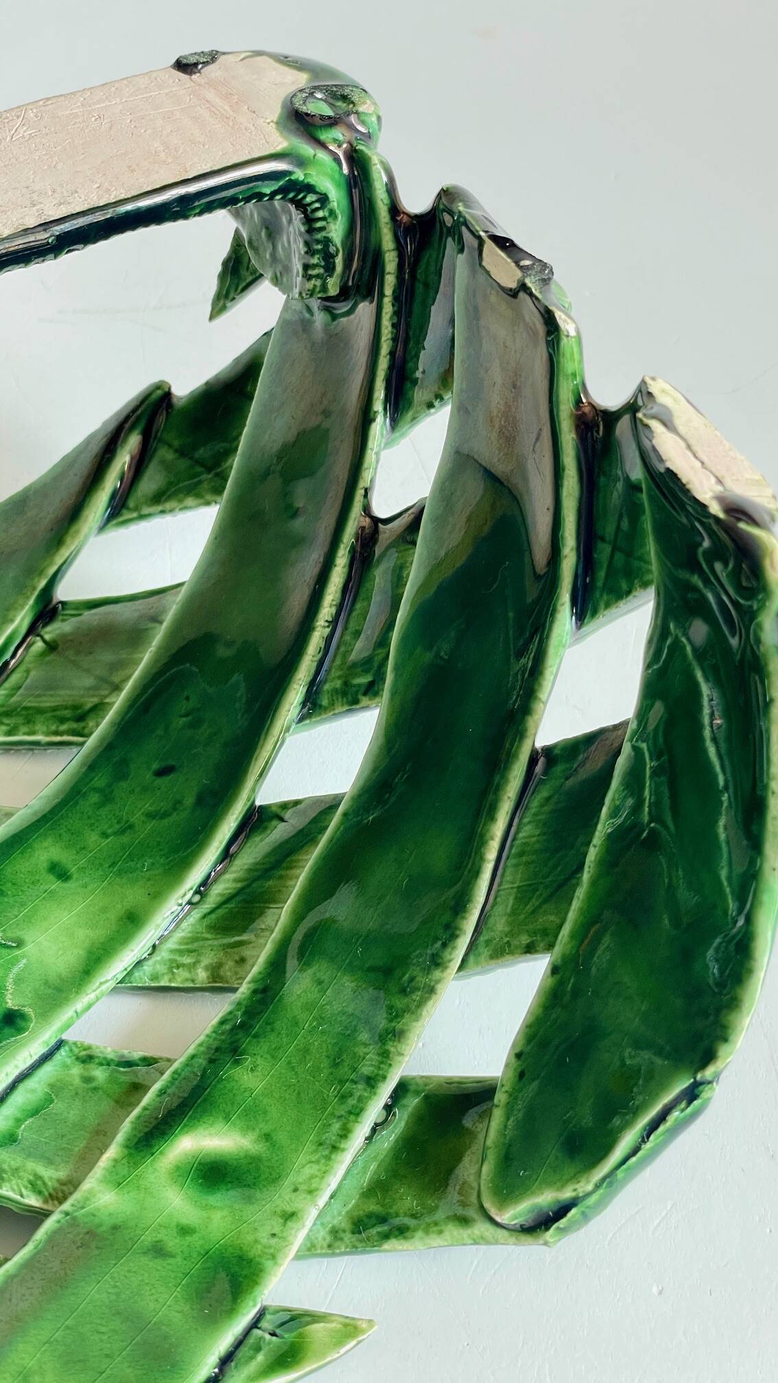 Wall lamp ceramic craftsmanship vintage