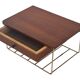 Vintage Floating Wall Shelf With Drawer, Teak String Rack 60's Design