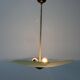 Art Deco pentagonal green glass ceiling light, 1940s, Germany