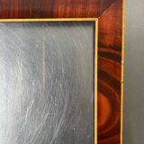 Antique Wooden  Frame intarsia borders 26.5 cm x 22.5  cm