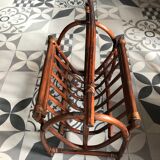 Rattan magazine holders