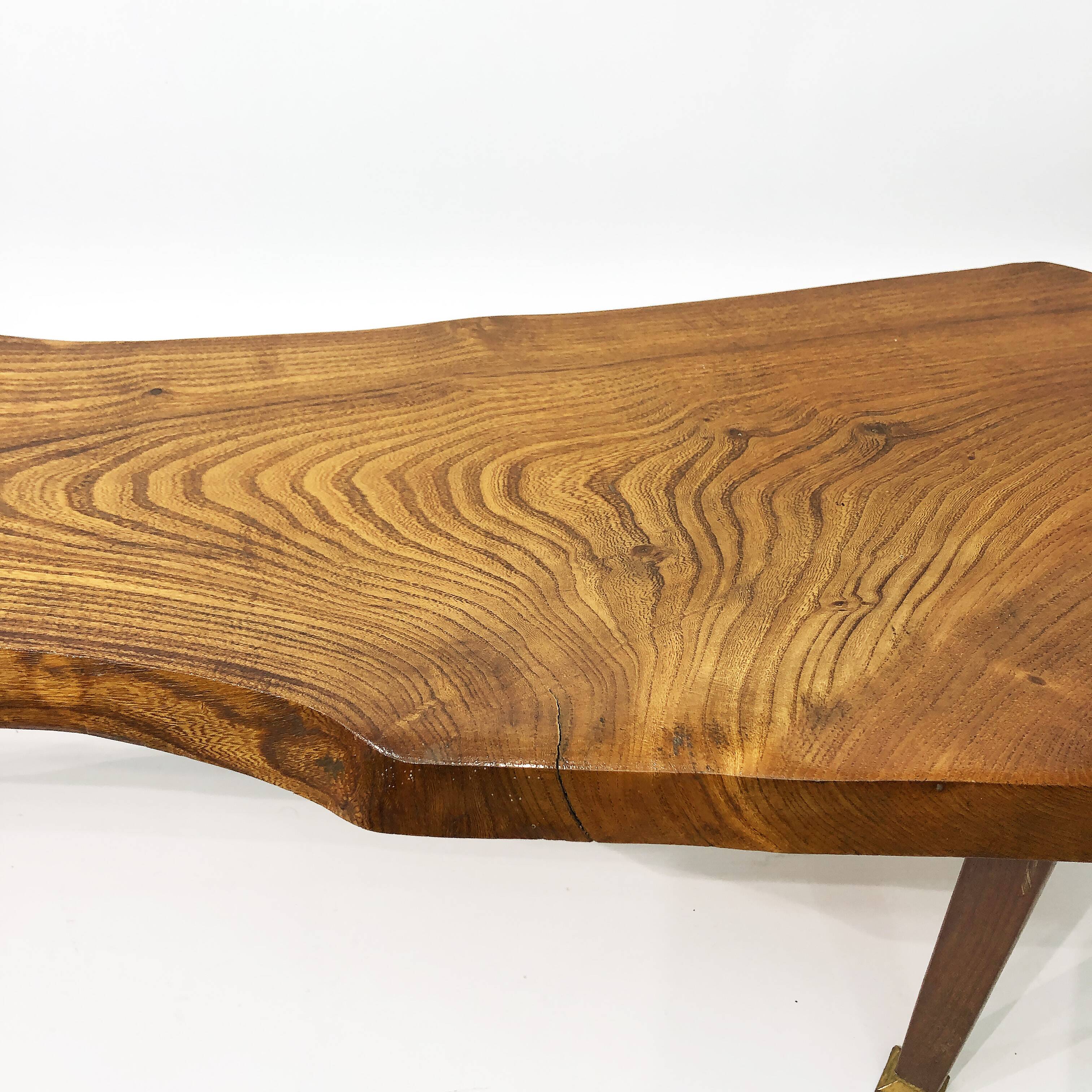 Live Edge Vintage Tree Coffee Table 1960s Wood 1970s