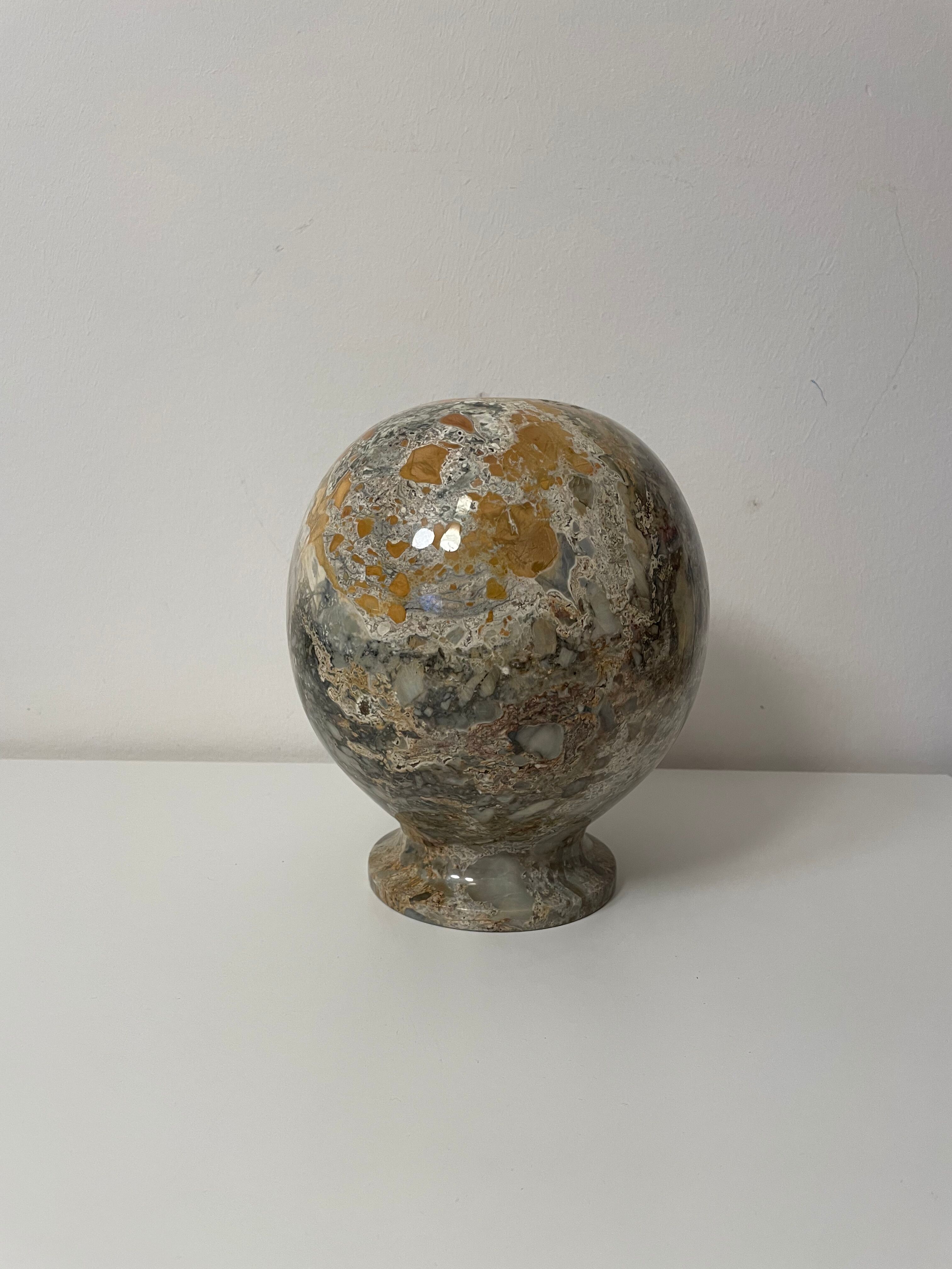 Marble ball vase