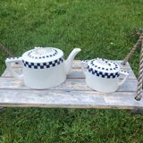 Ancient teapot and sugar pot