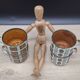 Set of 4 Boch 1966 Bernadette and Noix cups
