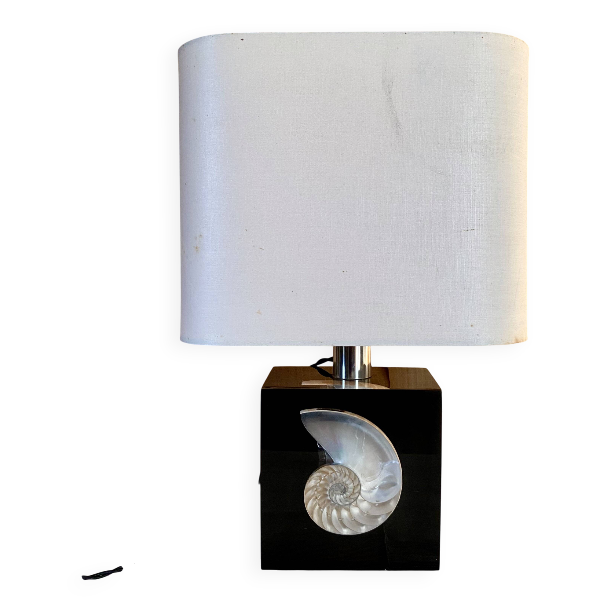 1970s lamp base, 2M fabric cable