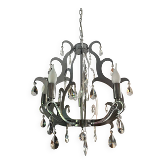 Modern chrome chandelier