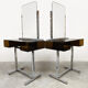 Coiffeuses vintage, tables de toilette « style Space Age »