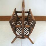 Reviews holder in rattan 70s