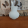 Replacement lampshade in vintage French white glass.