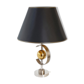 Lampe de table boule dorée 1970
