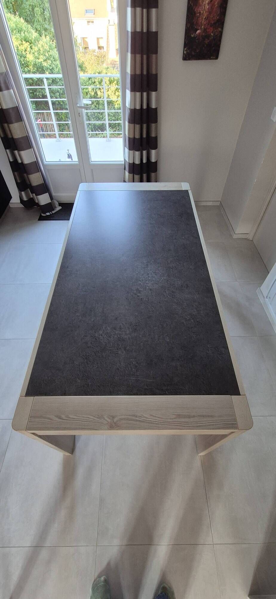 Contemporary minimalist dining table