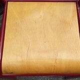 Child model red schoolboy chair