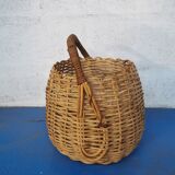 Rattan round basket