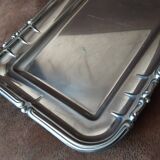 Silver-colored metal tray