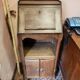 Set consisting of a small scriban desk and its antique chair.