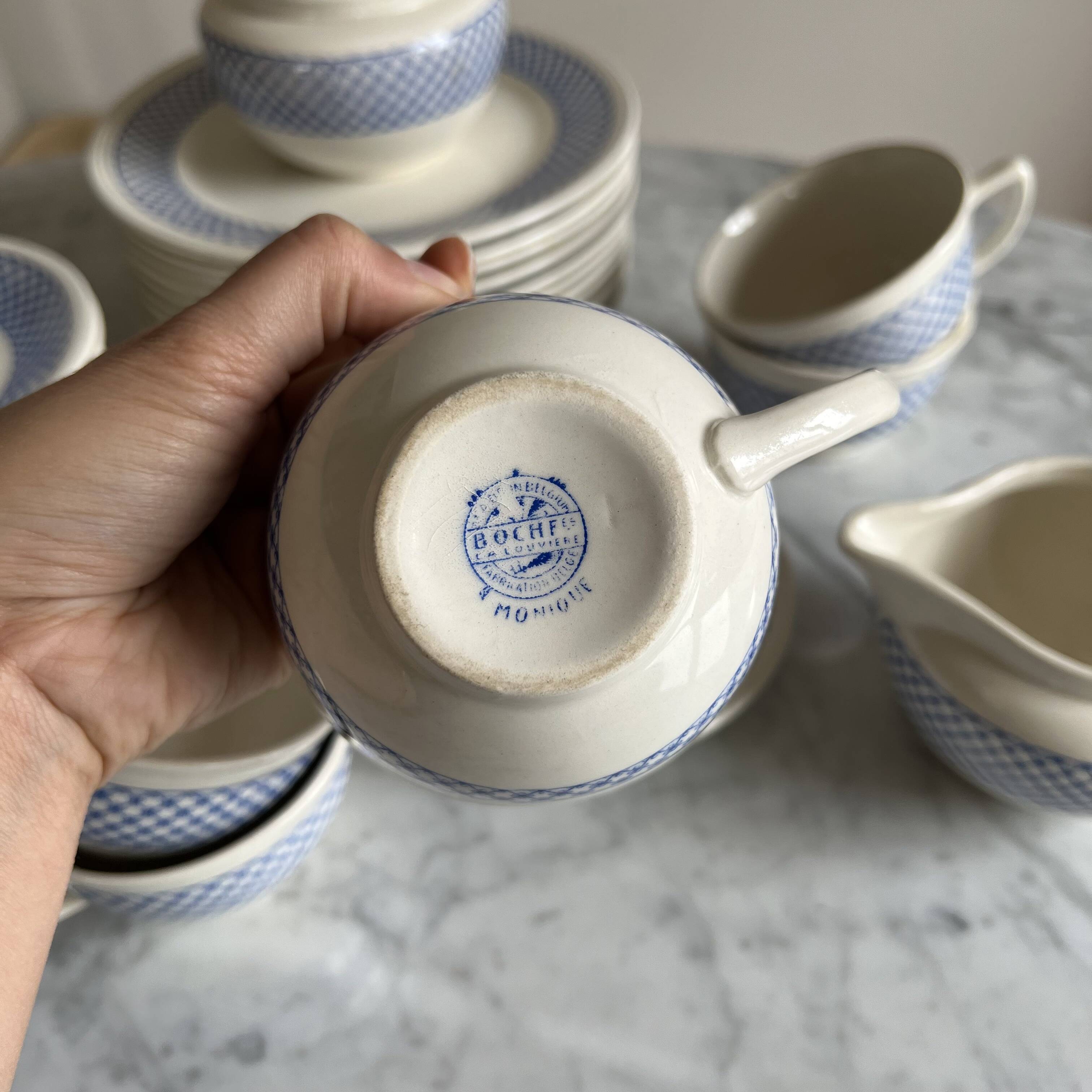 Lot of a boch frères tea set