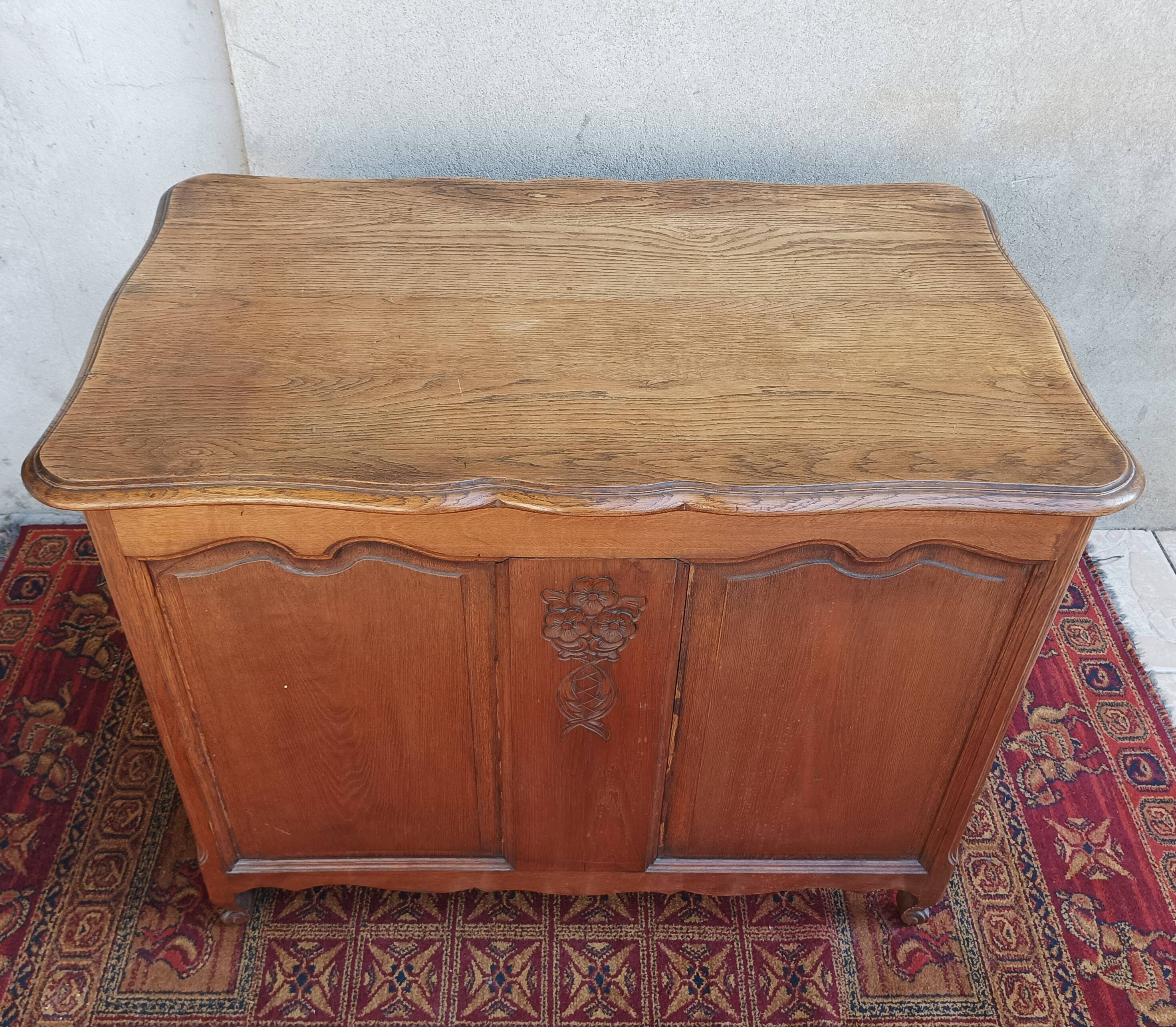 Louis XV Style Oak Desk