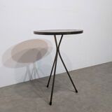 Mid-century mosaic tripod side table